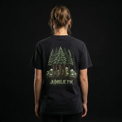 ROOTS — OVERSIZED BLACK T-SHIRT