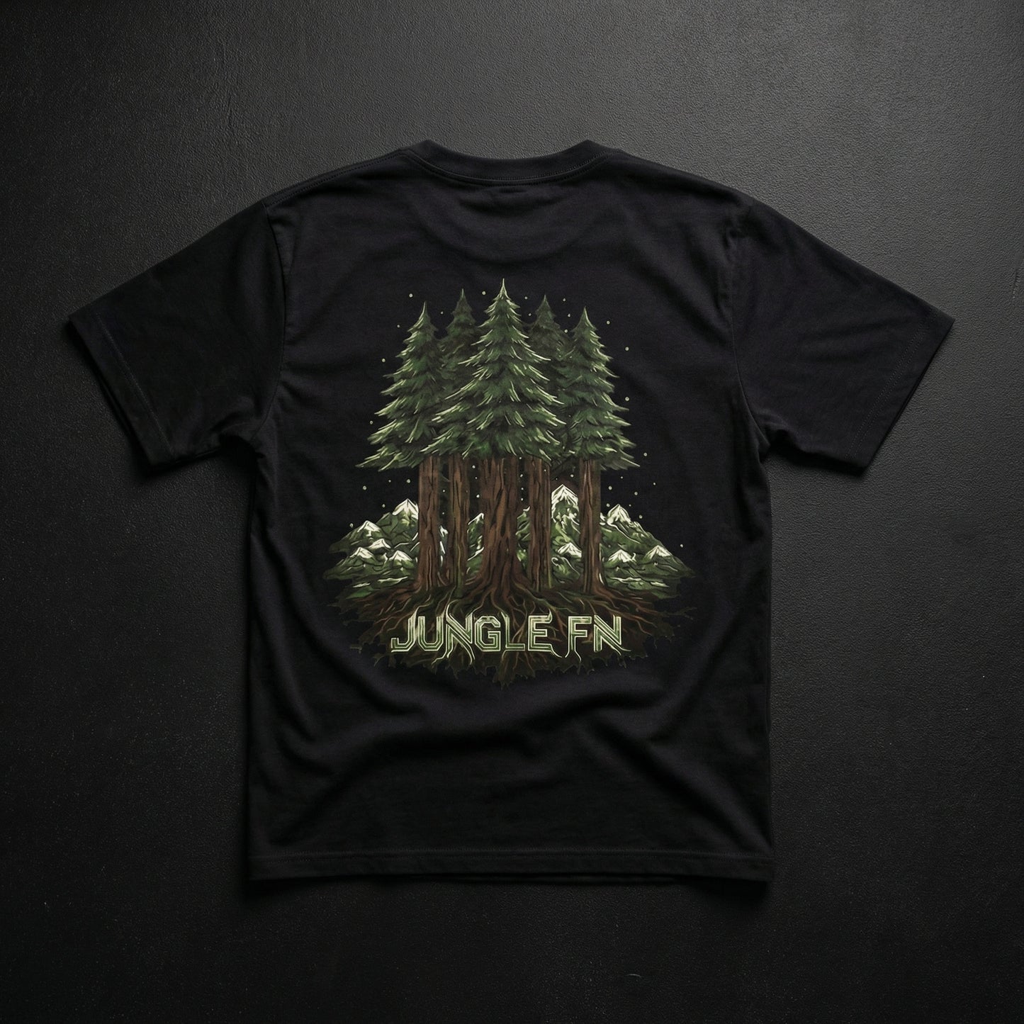 ROOTS — OVERSIZED BLACK T-SHIRT