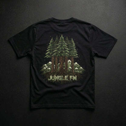 ROOTS — OVERSIZED BLACK T-SHIRT