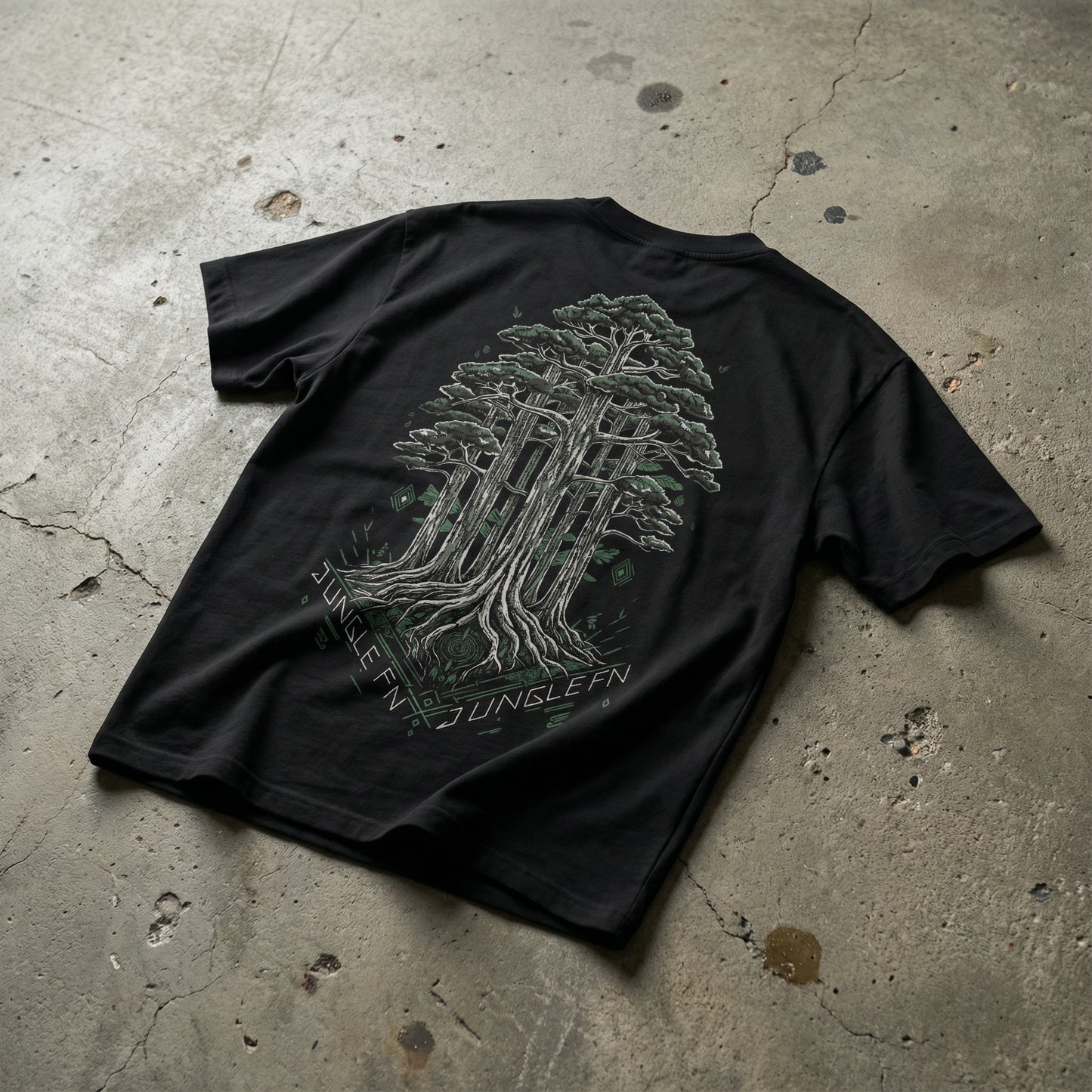 WISE SOUL — OVERSIZED BLACK T-SHIRT