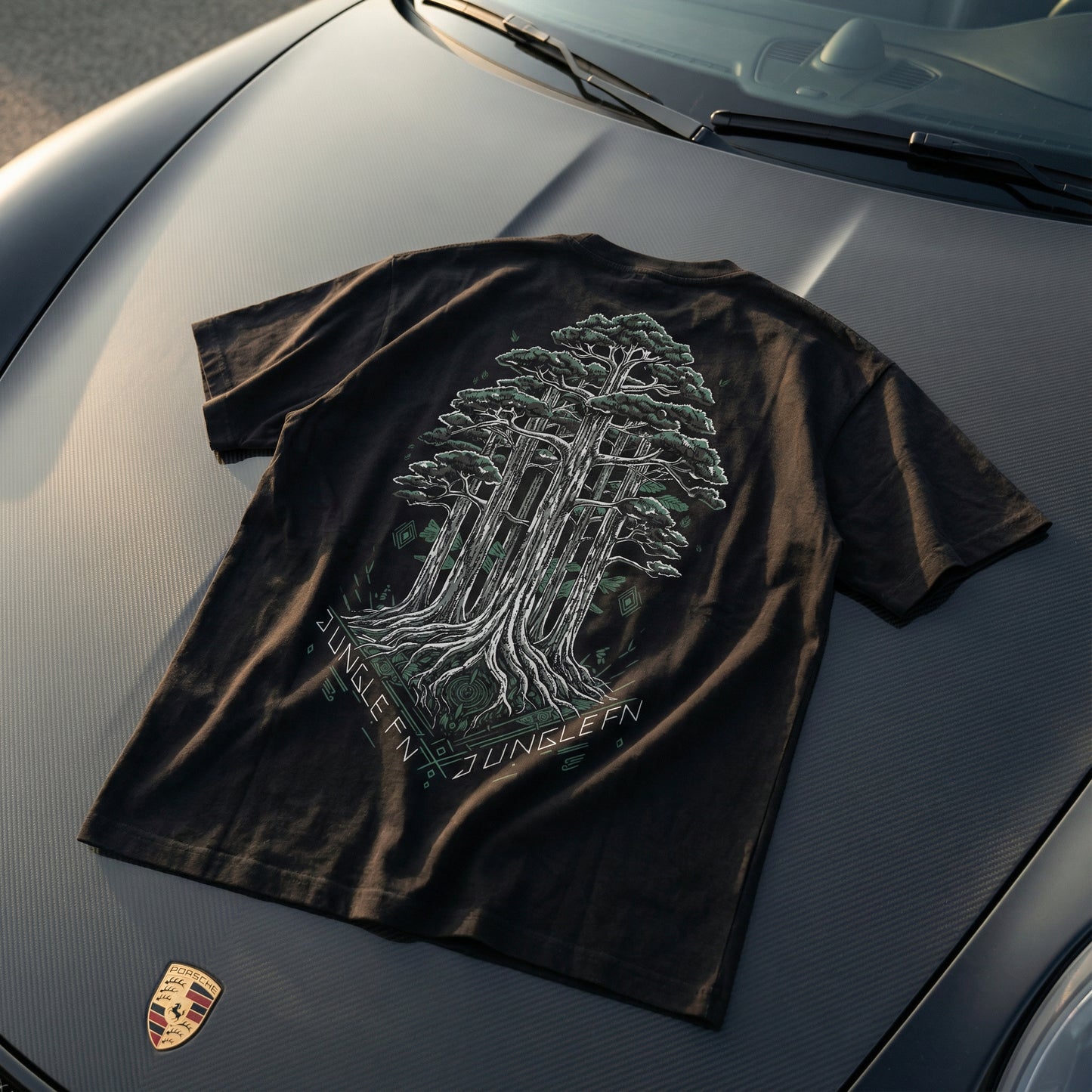 WISE SOUL — OVERSIZED BLACK T-SHIRT